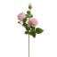 VELVET ROSE SPRAY 55CM PINK