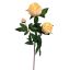 PEONY SPRAY X 3 70CM PEACH