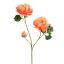 OPEN PEONY BRANCH 80CM PEACH