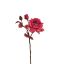 OPEN ROSE SPRAY 60CM VELVET FUCHSIA