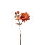 OPEN ROSE SPRAY 60CM VELVET ORANGE