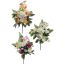 SMALL ROSE LILY BUSH X6 33CM ASSORTED