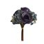 ROSE/HYDRANGEA BUNDLE X 7 36CM BLUE