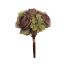 ROSE/HYDRANGEA BUNDLE X 7 36CM BROWN GREEN