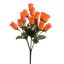 MINI ROSE BUD BUSH X 7 W/15 30CM FLOWER ORANGE