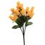 MINI ROSE BUD BUSH X 7 W/15 30CM FLOWER YELLOW