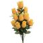 ROSE BUD BUSH X 14 W/FOXTAIL 54CM YELLOW
