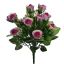 ROSE BUD BUSH X 12 34CM PURPLE