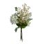 HYDRANGEA/SKIMMIA/GREENERY BUNDLE X 8 58CM CREAM