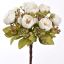 GARDEN ROSE X9 BUSH 33CM CREAM