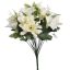 ROSE/LILY/GERBERA X22 BUSH 43CM CREAM
