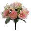 GERBERA/ROSE/LILY X13 BUSH 34CM PINK