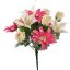 DAISY/ROSE BUD X13 BUSH 32CM CREAM PINK