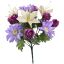 DAISY/ROSE BUD X13 BUSH 32CM PURPLE