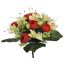 RANUNCULUS/LILY X24 BUSH 35CM RED