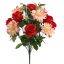 ROSE GERBERA X18 BUSH 45CM RED