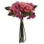 ROSE BUD/HYDRANGEA BUNDLE X 10 26CM SALMON