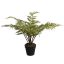 PLASTIC FERN IN POT 39CM GREEN