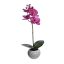 SINGLE SMALL ORCHID IN CERAMIC POT 35CM LAVENDER