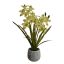 REAL TOUCH CYMBIDIUM X 2 IN POT 69CM GREEN