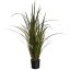 PLASTIC GRASS IN POT 100CM GREEN
