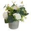 ROSE IN POT 17CM CREAM