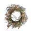 THISTLE FERN WREATH 50CM PINK
