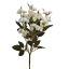 MINI ROSE BUSH X7 33CM CREAM