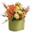 MIXED BUSH IN GREEN POT 24CM YELLOW