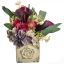 ROSE CALLA ARR IN POT 27X20CM WINE