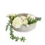 ROSE HYDRANGEA IN WREATH PLANTER 25X11CM CREAM GREEN