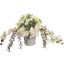 ORCHID GERBERA ROSE ARR IN POT 27X50CM CREAM