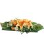 ROSE LILY ARR ON PLATE 60X20X23CM ORANGE