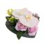 ROSE ORCHID IN HEART 11X16X16CM LILAC