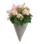 ROSE ARR IN HANGING PLANTER 27X10X17CM PEACH
