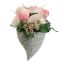 ROSE BUTTERFLY IN HANGING PLANTER 25X17X10CM PINK