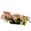 LILY ROSE ON PLASTIC POT 50X18X20CM PINK