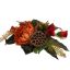 ROSE MUM ARR IN PLASTIC SQUARE POT 45X18CM ORANGE