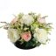 ROSE ARR IN ROUND POT DIA D33X20CM CREAM