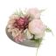 BALL ROSE HYDRANGEA ARR IN HEART 17X12CM PINK