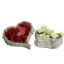 ROSE BUTTERFLY ARR IN HEART 22X11CM ASSORTED