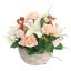 ROSE LILY ARR IN ROUND POT D23X20CM PEACH