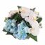 ORCHID HYDRANGEA ARR IN ROUND POT D30X21CM BLUE