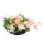 HYDRANGEA ORCHID ARR IN ROUND TRAY D30X14CM PEACH