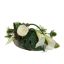 ROSE ORCHID ARR IN OVAL PLATE 24X14X18CM CREAM