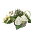 CALLA ANTHURIUM ARR IN ROUND POT 40X25CM CREAM