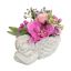 ROSE ORCHID ARR IN ANGEL PLANTER 20X15X16CM LAVENDER
