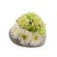 HYDRANGEA GERBERA ARR IN HEART PLANTER 17X17X11CM CREAM GREEN