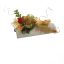 ROSE VANDA ARR IN HALF PIPE PLANTER 30X12X18CM YELLOW