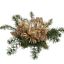 MAGNOLIA IN STAR PLATE 40X16CM GOLD